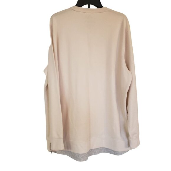 American Rag sweatshirt size XL cream long sleeve pocket front new - Picture 2 of 9